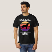 T-shirt de Retro Dogs (Devant entier)
