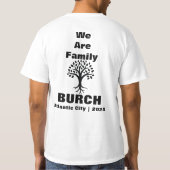 T-shirt de réunion de famille Burch 2024 (Dos)