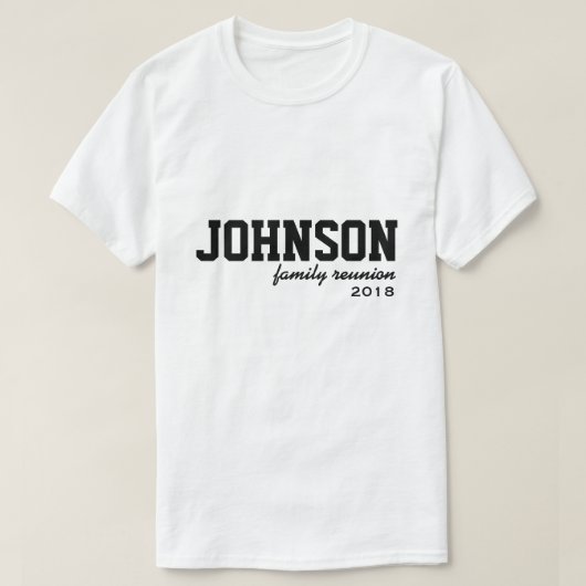 T-shirt de réunion de famille d'équipe (Design devant)