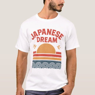 T-shirt de rêve japonais | Soleil levant Vintage r
