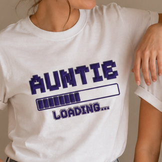 T-shirt de révélation de grossesse Tante Chargemen