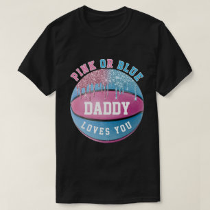 T-Shirt de révélation du sexe pour Papa Basketball