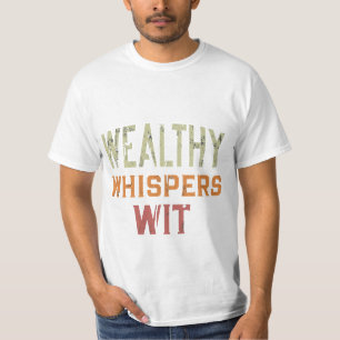 T-shirt De Riches Whispers Wit.