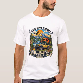 T-Shirt de road trip à moto vintage | Ame classiqu