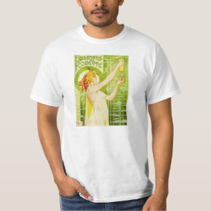 T-shirt de Robette d'absinthe d'Alphonse Mucha