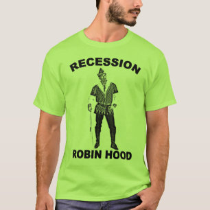 T-shirt de Robin Hood de récession de couture de