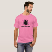 T-shirt de roche de poussins de batteur (Devant entier)