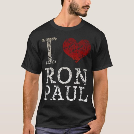 T-shirt de Ron Paul du coeur I (Devant)