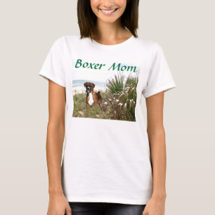 T-shirt de roseau des sables de maman de boxeur