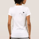 T-shirt de roses de crus (Dos)