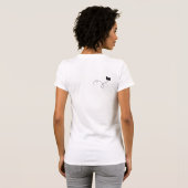 T-shirt de roses de crus (Dos entier)