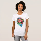 T-shirt de roses de crus (Devant entier)