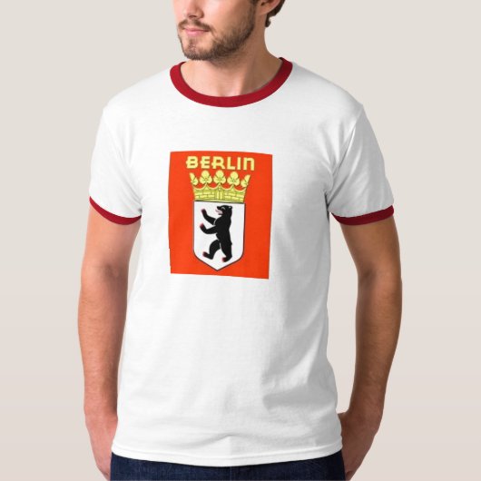 T-shirt de rouge de Berlin (Devant)