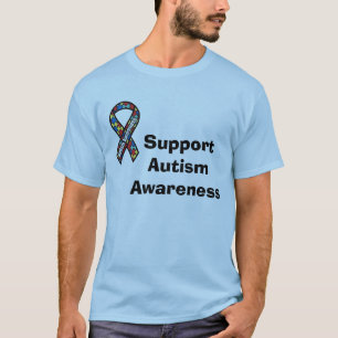 T-shirt de ruban d'autisme de soutien