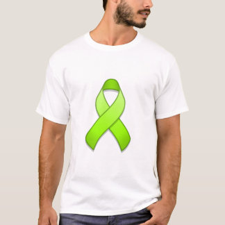 T-shirt de ruban de conscience de vert de chaux