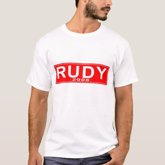 T-shirt de Rudolph Giuliani de 2008 rouges (Devant)
