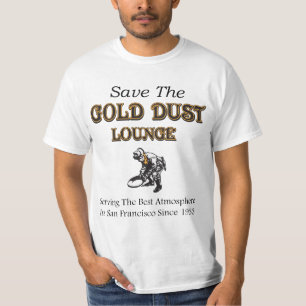 T-shirt de salon de la poussière d'or (pleine