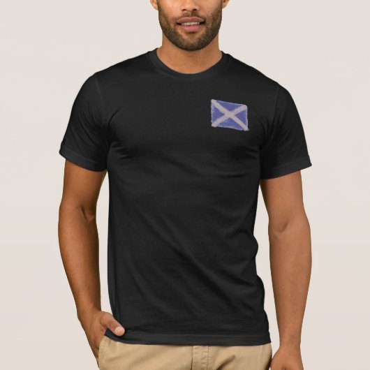 T-shirt de Saltire d'écossais (Devant)