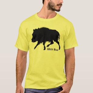 T-shirt de sanglier de la gravure allemande
