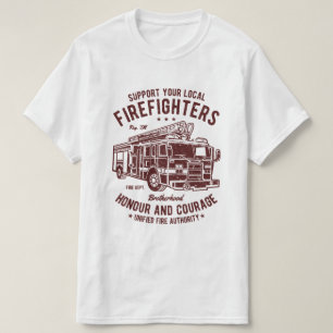 T-shirt de sapeurs-pompiers de soutien