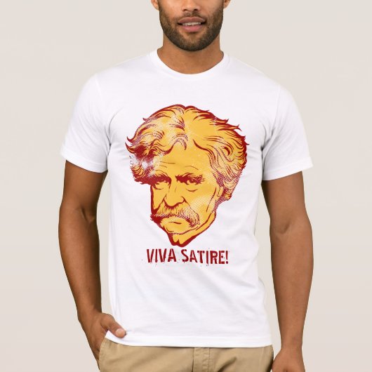 T-shirt de "satire de vivats " de Mark Twain (Devant)