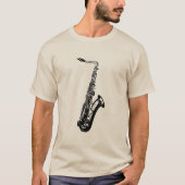 T-shirt de saxophone (Devant)
