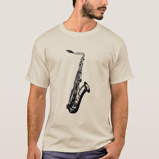 T-shirt de saxophone (Devant)