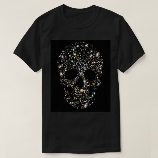 T-SHIRT DE SCINTILLEMENT DE CRÂNE D'ÉTOILES (Design devant)