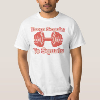 T-shirt De Scrubs à Squats, Infirmière de gym, Salle de gy