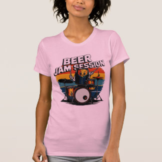 T-shirt de séance de confiture de bière - Fun Bièr
