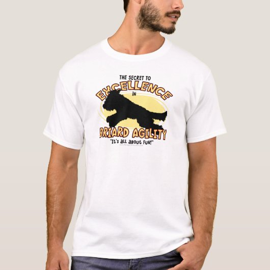 T-shirt de secret de Briard d'agilité (Devant)