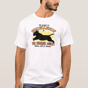 T-shirt de secret de bull-terrier d'agilité