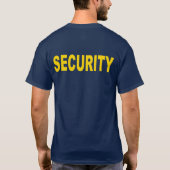 T-shirt de sécurité, 2 côtés bleu marine avec or (Dos)