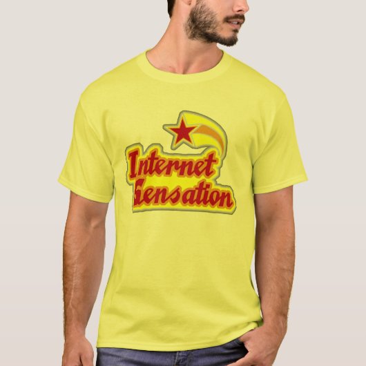 T-shirt de sensation d'Internet (Devant)