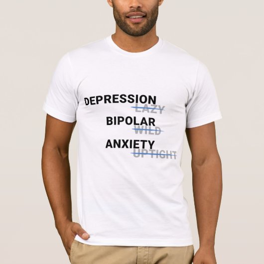 T-shirt de sensibilisation à la santé mentale (Devant)