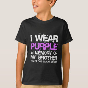 T-shirt de sensibilisation à la surdose Je porte d
