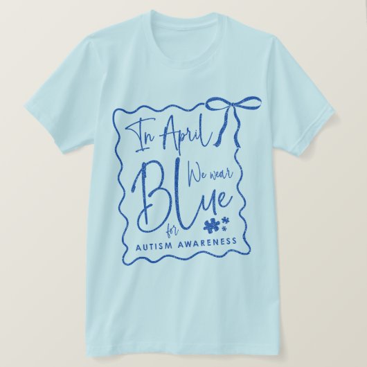 T-Shirt de sensibilisation à l'autisme (Design devant)