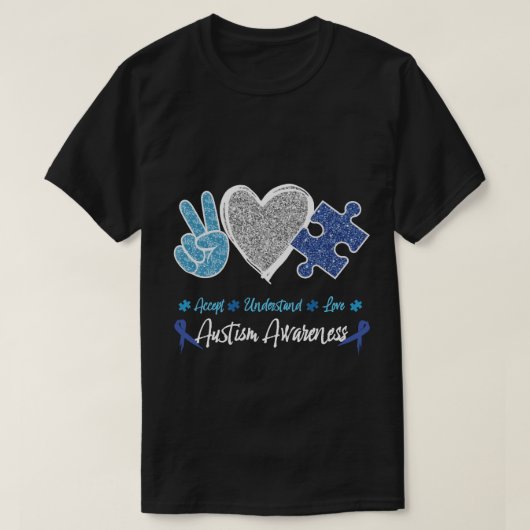 T-Shirt de sensibilisation à l'autisme (Design devant)