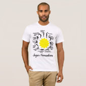 t-shirt de sensibilisation yoga de surya namaskara (Devant entier)