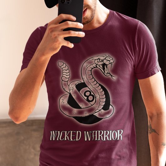T-Shirt de serpent à 8 balles Wicked Warrior