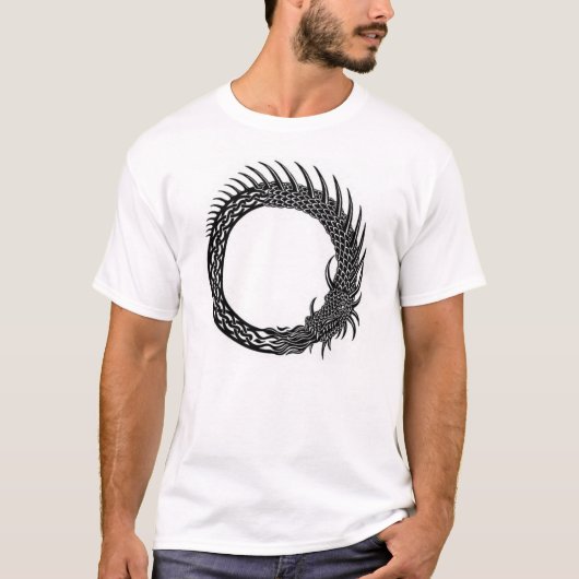 T-shirt de serpent du monde de Jormungandr (Devant)