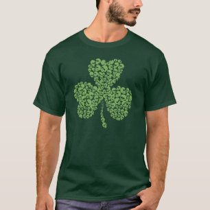 T-shirt de shamrock de crânes