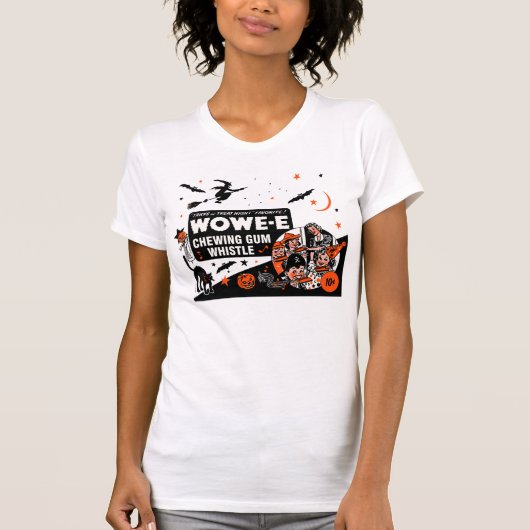 T-shirt de sifflement de Halloween Wowe-e (Devant)