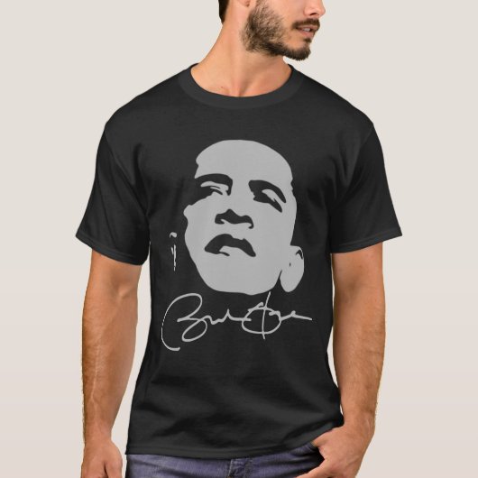 T-shirt de signature d'Obama (Devant)