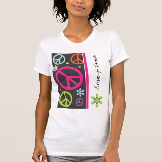 T-shirt de signe d'amour et de paix