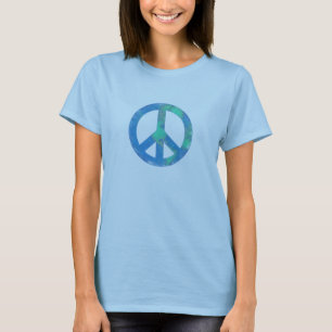 T-shirt de signe de paix de la terre