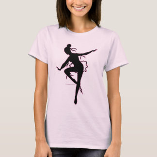 T-shirt de silhouette de ballerine de Prima