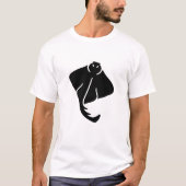 T-shirt de silhouette de pastenague (Devant)