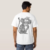 T-shirt de singe de Chu (Dos entier)