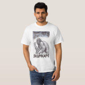 T-shirt de singe de mouffette (Devant entier)